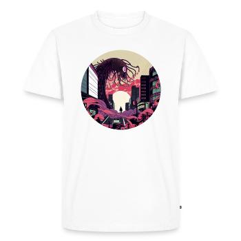 Attack of the Giant Mollusc - Men's Premium Organic T-Shirt - white - Front - Nico (187cm)