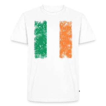 Irlande - T-shirt Premium bio Homme - blanc - Devant - Nico (187cm)