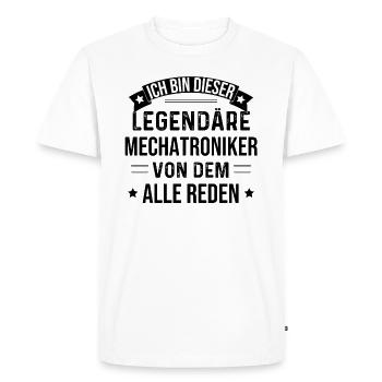 I am this legendary mechatronics engineer - Men's Premium Organic T-Shirt - white - Front - Nico (187cm)