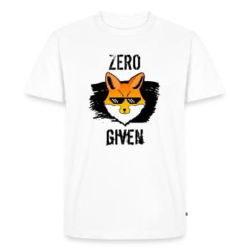 Cool Zéro Fox Chemise - T-shirt Premium bio Homme - blanc - Devant - Nico (187cm)