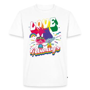 Trolls Love Always Couleurs Arc-en-ciel - T-shirt Premium bio Homme - blanc - Devant - Nico (187cm)