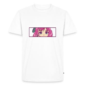 Japanese manga otaku i including Always Watch Amine - Men's Premium Organic T-Shirt - white - Front - Nico (187cm)