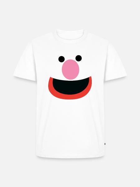 Sesamstraße Grobi Gesicht - Männer Premium Bio T-Shirt -