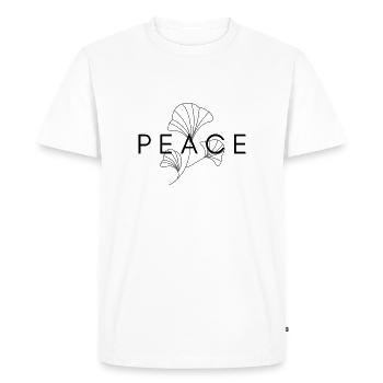 paix - Paix - T-shirt Premium bio Homme - blanc - Devant - Nico (187cm)