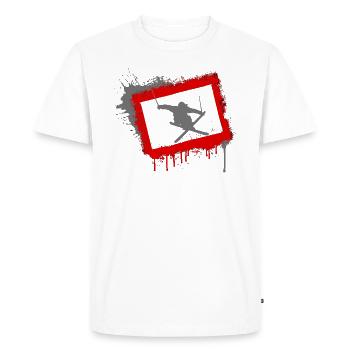 Freestyle Skiing Skiing - Men's Premium Organic T-Shirt - white - Front - Nico (187cm)