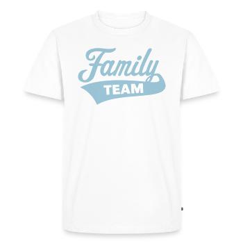 Équipe familiale (Famille / Noir) - T-shirt Premium bio Homme - blanc - Devant - Nico (187cm)