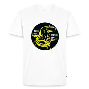 Silure Passion 2021 - T-shirt Premium bio Homme - blanc - Devant - Nico (187cm)