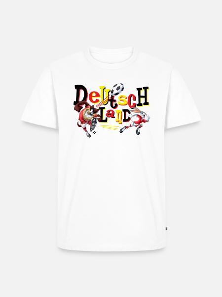 Looney Tunes Deutschland - Männer Premium Bio T-Shirt - Weiß