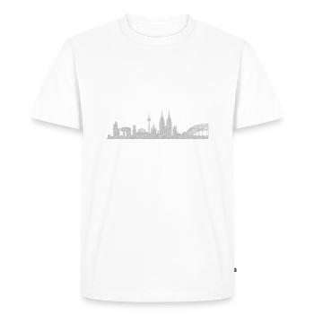 Cologne - Men's Premium Organic T-Shirt - white - Front - Nico (187cm)