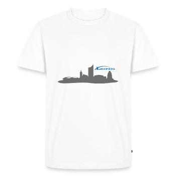 Leipzig - T-shirt Premium bio Homme - blanc - Devant - Nico (187cm)