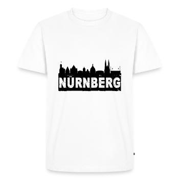 Nuremberg - T-shirt Premium bio Homme - blanc - Devant - Nico (187cm)