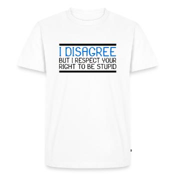 Funny saying New - Men's Premium Organic T-Shirt - white - Front - Nico (187cm)