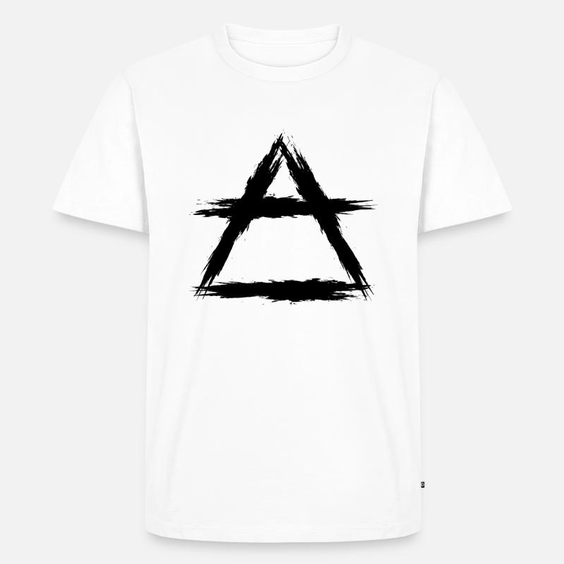 Element Symbol Luft - Männer Premium Bio T-Shirt - Weiß
