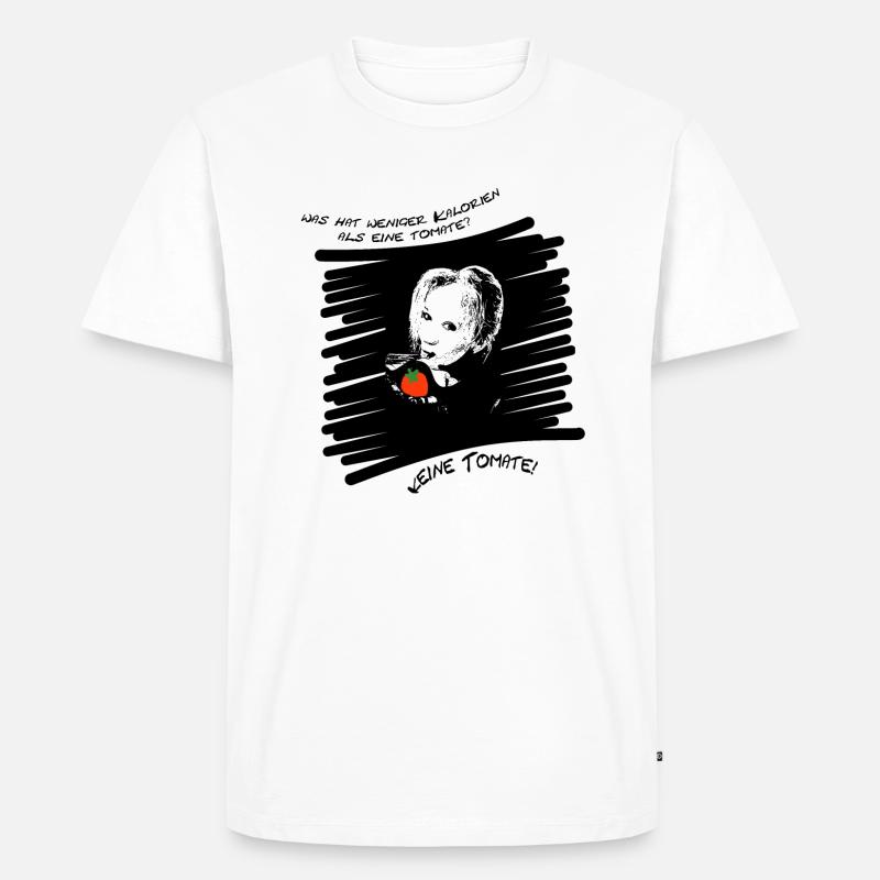 Spaß-Tomate - Männer Premium Bio T-Shirt - Weiß