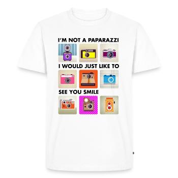 Paparazzi - T-shirt Premium bio Homme - blanc - Devant - Nico (187cm)