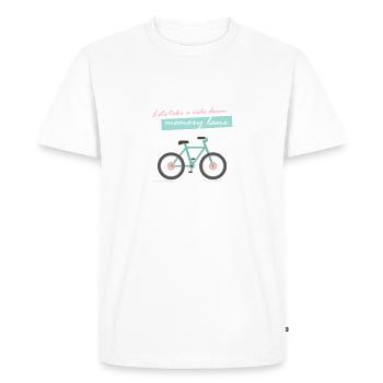 Memory lane - Men's Premium Organic T-Shirt - white - Front - Nico (187cm)