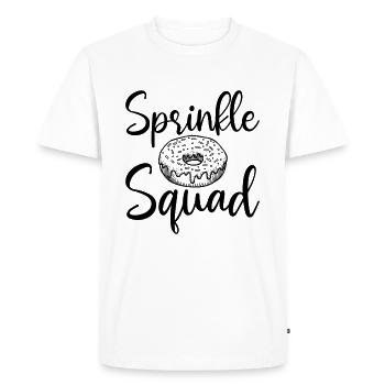 Sprinkle Squad Donut - Men's Premium Organic T-Shirt - white - Front - Nico (187cm)