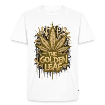 La Feuille d’Or - T-shirt Premium bio Homme - blanc - Devant - Nico (187cm)