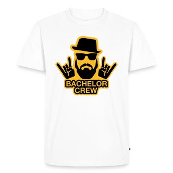 Bachelor Crew - JGA T-Shirt - JGA Shirt - Crew - Men's Premium Organic T-Shirt - white - Front - Nico (187cm)