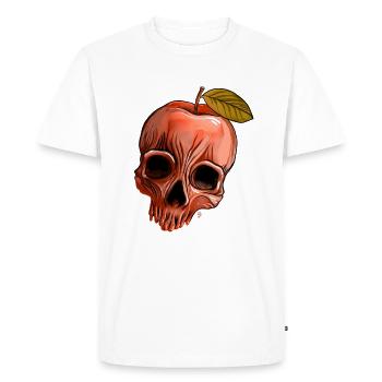 Crâne d'Apple - T-shirt Premium bio Homme - blanc - Devant - Nico (187cm)