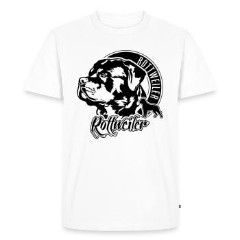 ROTTWEILER Portrait de chien IGP Chiens de sport - T-shirt Premium bio Homme - blanc - Devant - Nico (187cm)