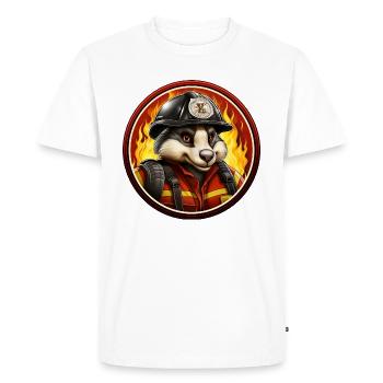 Brigade de pompiers de Dachse - T-shirt Premium bio Homme - blanc - Devant - Nico (187cm)