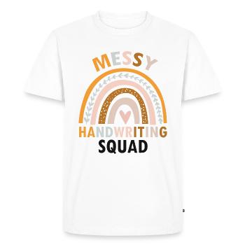 Dyslexia Intervention for Dyslexia Therapy - Men's Premium Organic T-Shirt - white - Front - Nico (187cm)