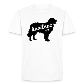 Hovilove Hovawart chien propriétaire de chien chien personne - T-shirt Premium bio Homme - blanc - Devant - Nico (187cm)