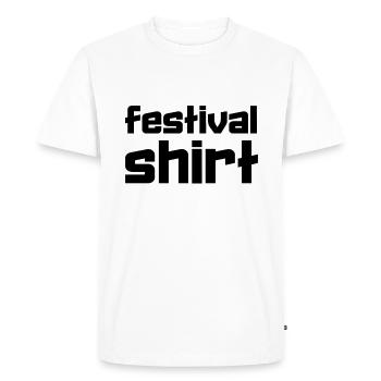 Fête d'été du festival Festival Shirt Shirt - T-shirt Premium bio Homme - blanc - Devant - Nico (187cm)