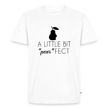 A little bit "pear" fect pear unique, fruit - Men's Premium Organic T-Shirt - white - Front - Nico (187cm)