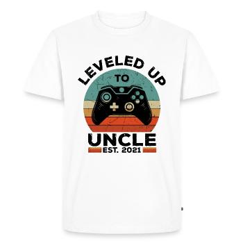 Uncle 2021 - Men's Premium Organic T-Shirt - white - Front - Nico (187cm)