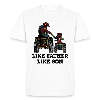 Quad - T-shirt Premium bio Homme - blanc - Devant - Nico (187cm)