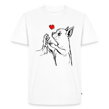 Chihuahua - T-shirt Premium bio Homme - blanc - Devant - Nico (187cm)