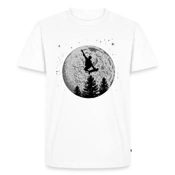 planche à roulette - T-shirt Premium bio Homme - blanc - Devant - Nico (187cm)