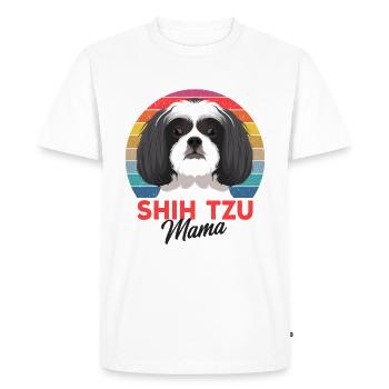 Shih Tzu - T-shirt Premium bio Homme - blanc - Devant - Nico (187cm)