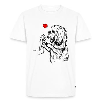 Shih Tzu - T-shirt Premium bio Homme - blanc - Devant - Nico (187cm)
