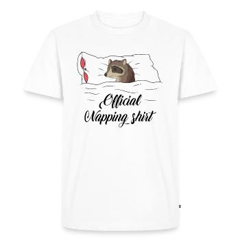 Rat de lavage - T-shirt Premium bio Homme - blanc - Devant - Nico (187cm)