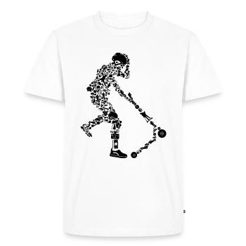 Scooter - T-shirt Premium bio Homme - blanc - Devant - Nico (187cm)
