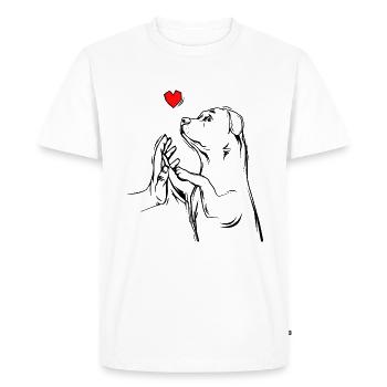 Rottweiler - Men's Premium Organic T-Shirt - white - Front - Nico (187cm)