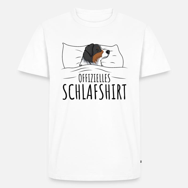 Australian Shepherd - Männer Premium Bio T-Shirt - Weiß