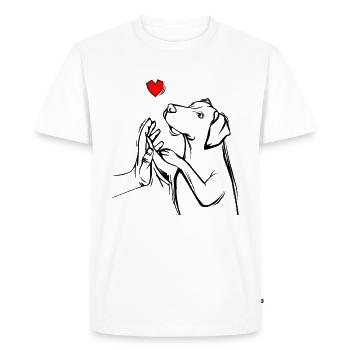 Magyar Vizsla - T-shirt Premium bio Homme - blanc - Devant - Nico (187cm)