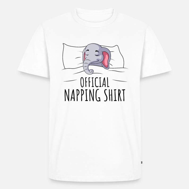Éléphant - T-shirt Premium bio Homme - blanc