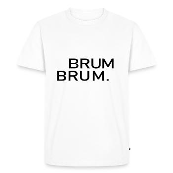 Apache Roller Brum Brum Elegant design - Men's Premium Organic T-Shirt - white - Front - Nico (187cm)