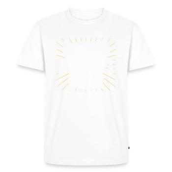 Les escalopes de papa Buddy - T-shirt Premium bio Homme - blanc - Devant - Nico (187cm)