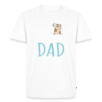 Best Hamster Dad Ever - Men's Premium Organic T-Shirt - white - Front - Nico (187cm)