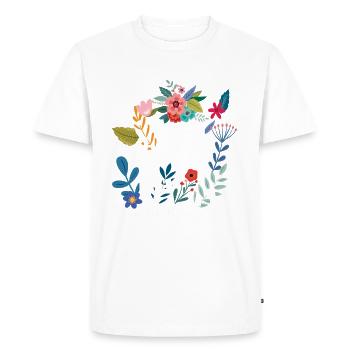 Super Tata, annonce de grossesse, - T-shirt Premium bio Homme - blanc - Devant - Nico (187cm)