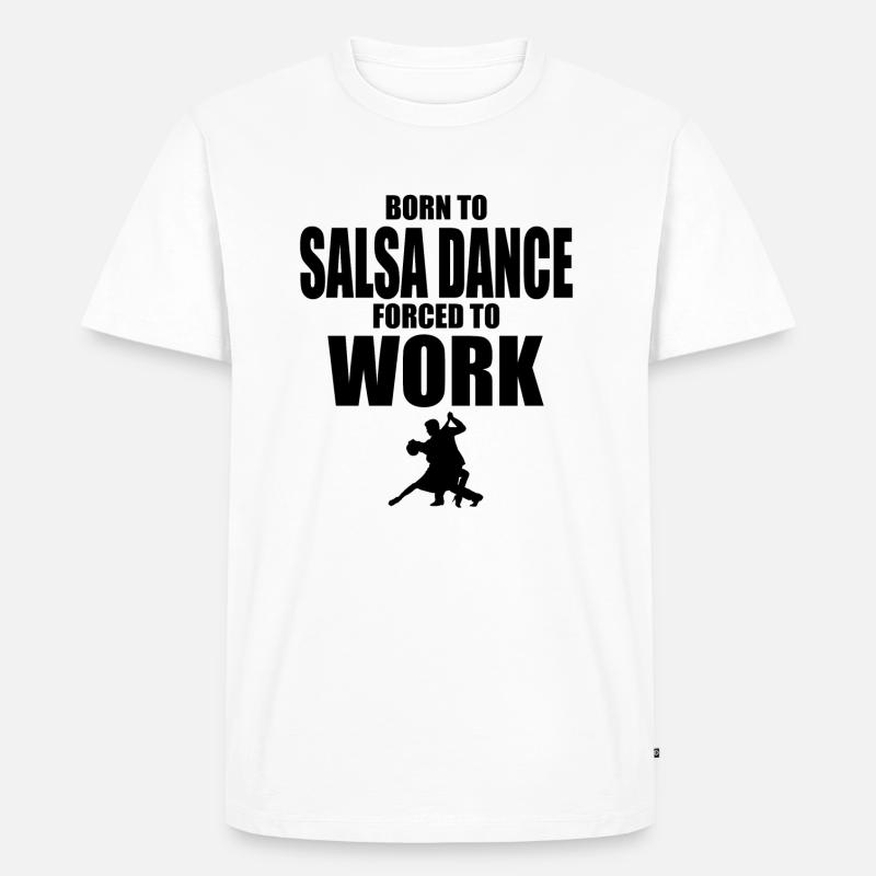 Salsa dancing - Männer Premium Bio T-Shirt - Weiß