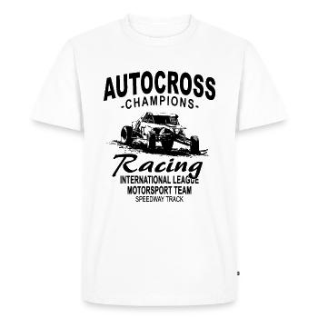 Autocross - Buggy - 4x4 - Offroad - T-shirt Premium bio Homme - blanc - Devant - Nico (187cm)