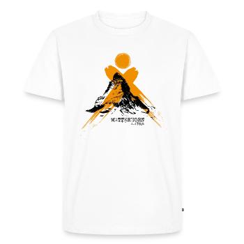 Cervin - Cervin - T-shirt Premium bio Homme - blanc - Devant - Nico (187cm)