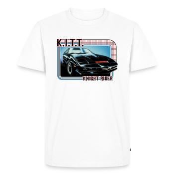 KITT Knight Rider - Männer Premium Bio T-Shirt - Weiß - Vorne - Nico (187cm)